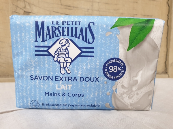 Le Petit Marseillais 200 g Savon au Lait - Seife mit Milch (pflanzlich), für Hände & Körper