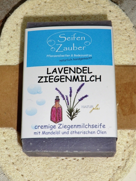 Seifen Zauber ca. 60 g Ziegenmilchseife Lavendel, Ziegenmilch mit Mandelöl