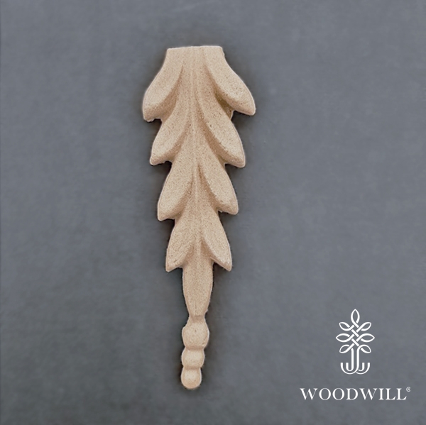 Woodwill Holzornament, flexibel und biegsam, 801472,10x3 cm, Vintage Paint