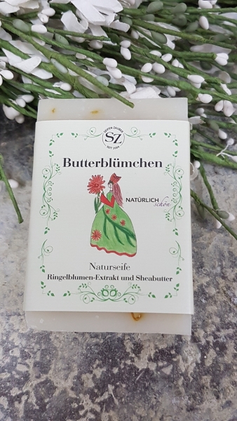Seifen Zauber ca. 60 g Naturseife Butterblümchen, mit Ringelblumenextrakt und Sheabutter, 60210