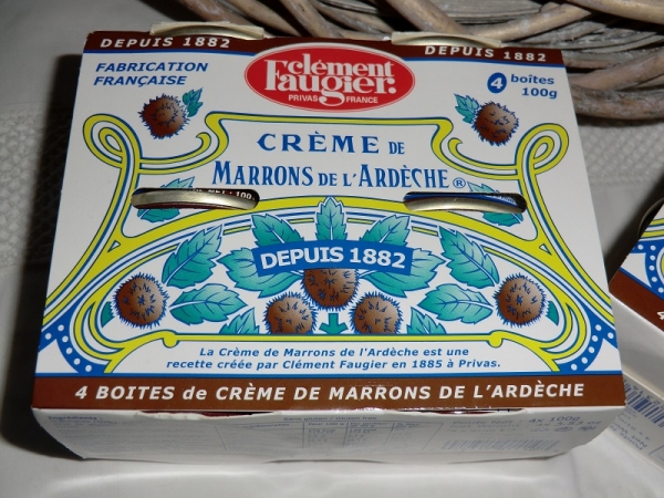 4 x 100 g Maronencreme mit Vanille Clément Faugier Crème de Marrons Kastanien