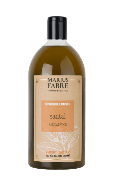 Marius Fabre 1 L Flüssigseife Sandelholz / Santal Marius Fabre, Nachfüllflasche, palmölfrei