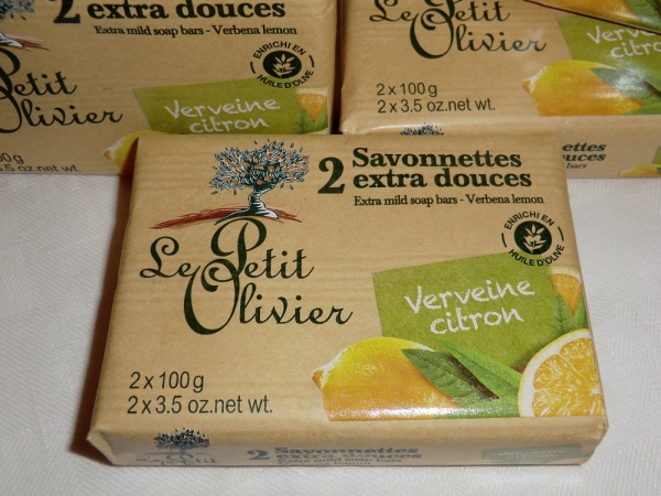 Le Petit Olivier 4 x 100 g Savonnettes Verveine Citron / Seife Eisenkraut mit Zitrone