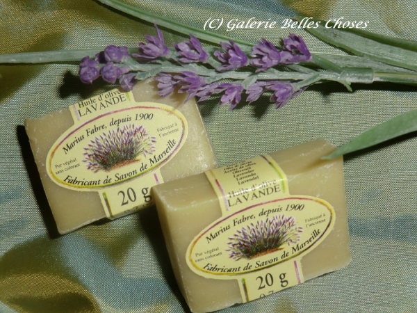 Marius Fabre 20 x 20 g Gästeseife Lavendel aus Olivenöl, kleine Seifenstücke