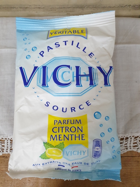 1 x 230 g Vichy Pastillen La Véritable (1 Beutel) mit Zitrone Citron und Menthe